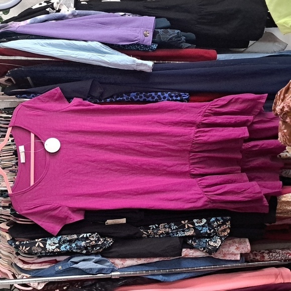 NWT AVENUE ZIM & ZOE MIDI HIGH-LOW BOHO DRESS - Picture 2 of 5